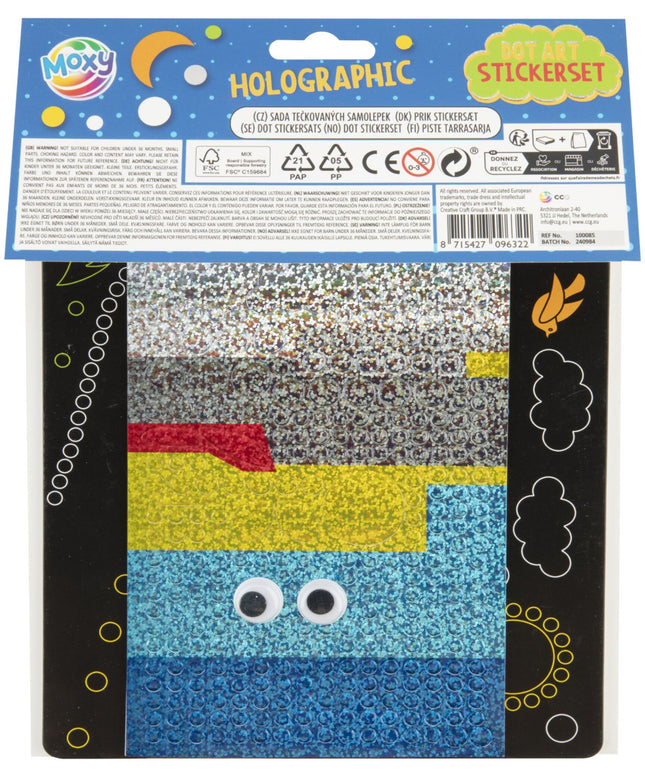 Autó Moxy hologrammos matrica készlet