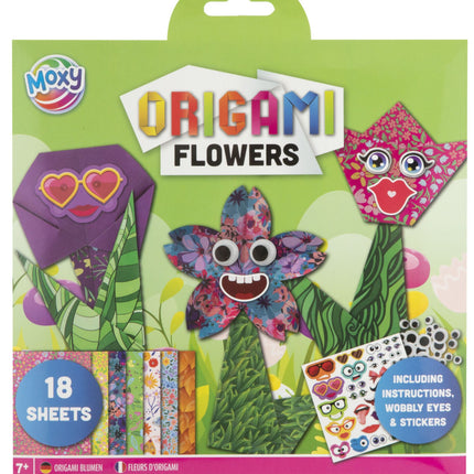Színes Flowers origami virágok kiegészítőkkel