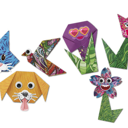 Színes Animals origami állatok kiegészítőkkel