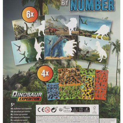 Dinoszaurusz Expedition puzzle matrica szett