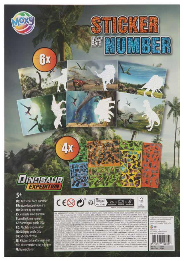 Dinoszaurusz Expedition puzzle matrica szett