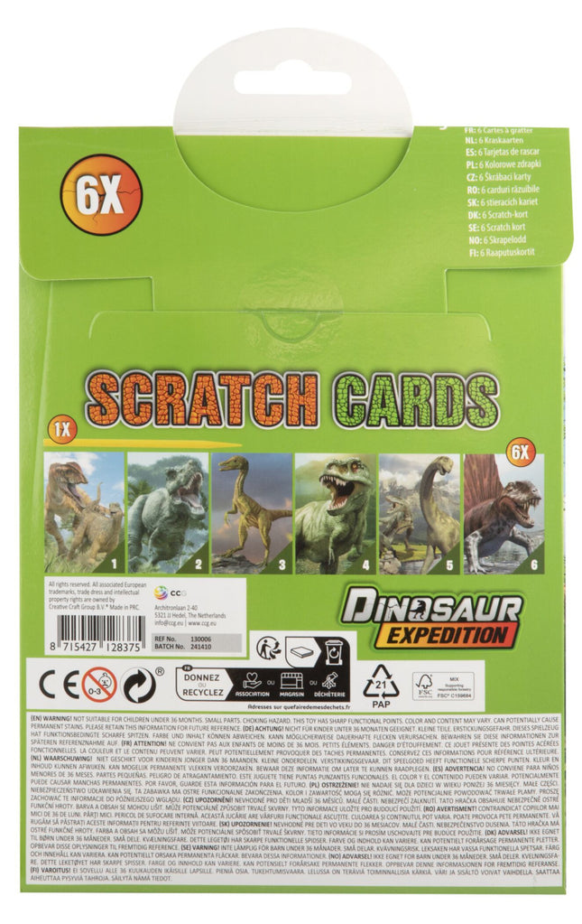 Dinoszaurusz Expedition scratch képkarcoló készlet