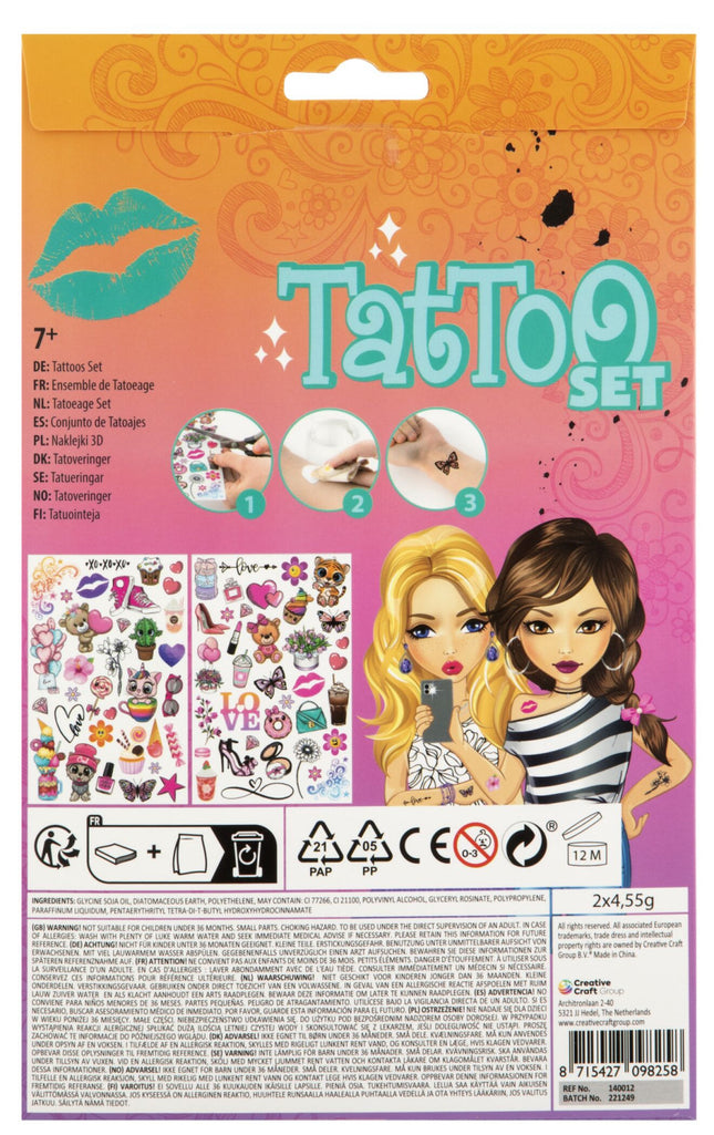 Csajos Besties tetkó szett 2 ív