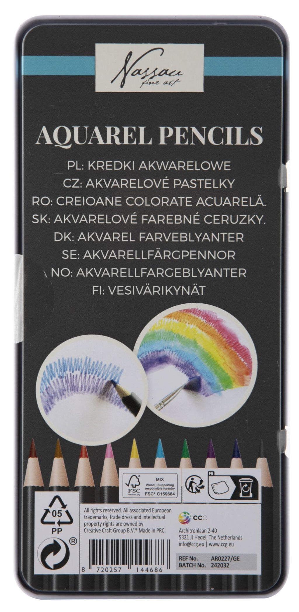 Akvarel Nassau színes ceruza 10 db-os
