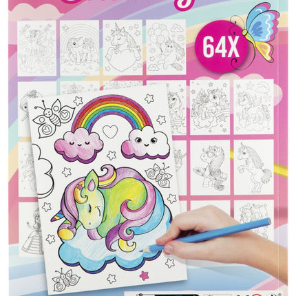 Unikornis Moxy színező 64 oldal
