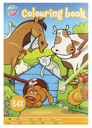 Állatos Moxy színező 64 oldal