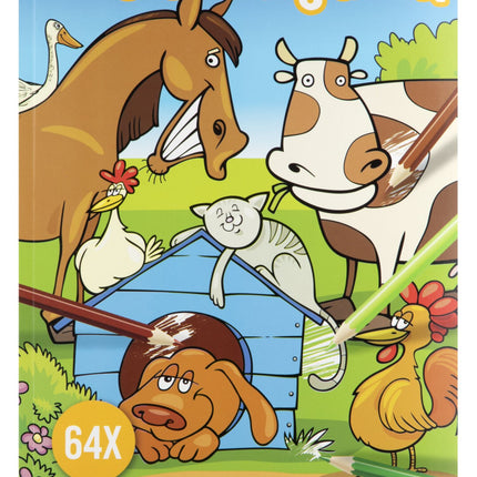 Állatos Moxy színező 64 oldal