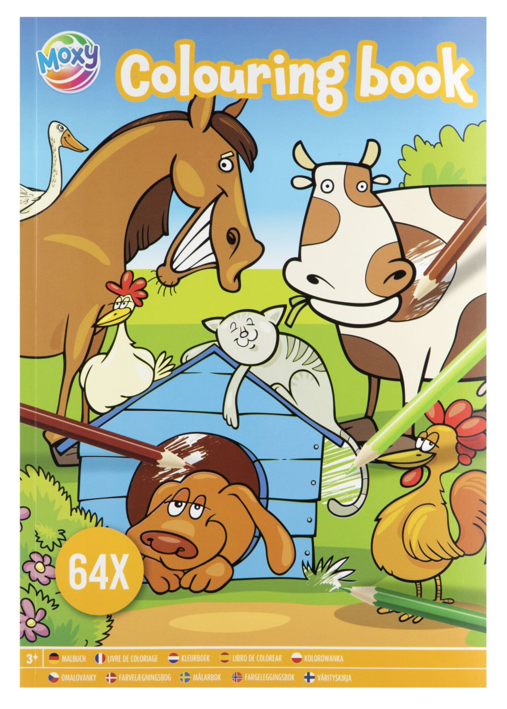 Állatos Moxy színező 64 oldal