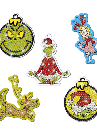 A Grincs Dr Seuss gyémántszemes szett akasztóval