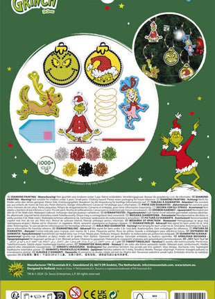 A Grincs Dr Seuss gyémántszemes szett akasztóval