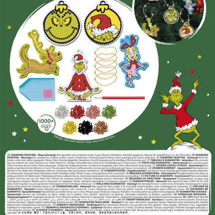 A Grincs Dr Seuss gyémántszemes szett akasztóval