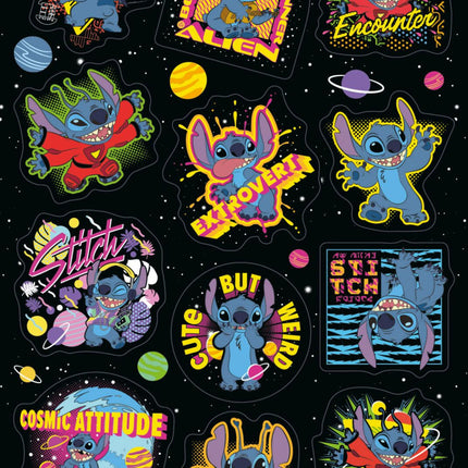 Disney Lilo és Stitch, A csillagkutya Extrovert csillámos matrica szett