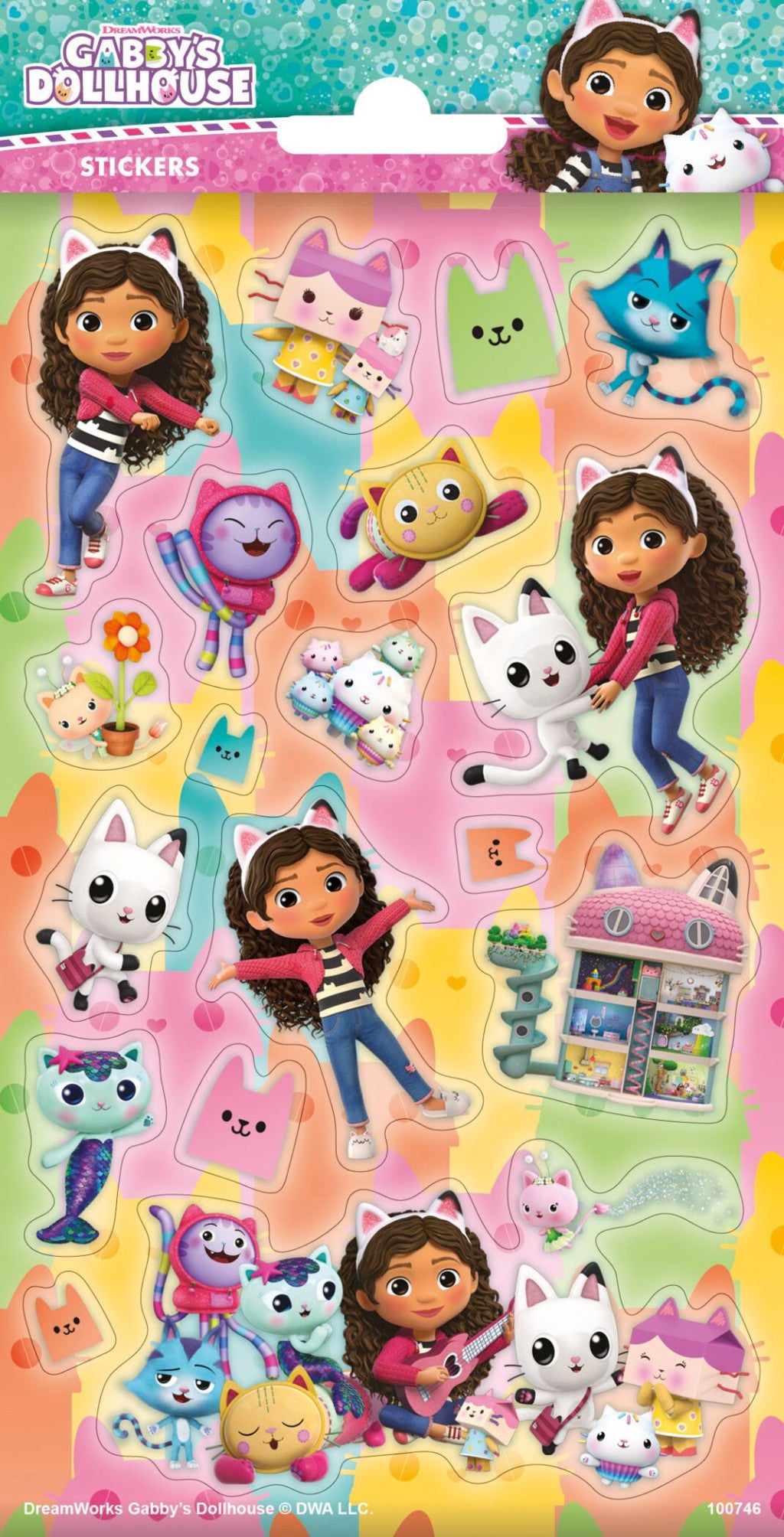 Gabi babaháza Cats csillámos matrica szett