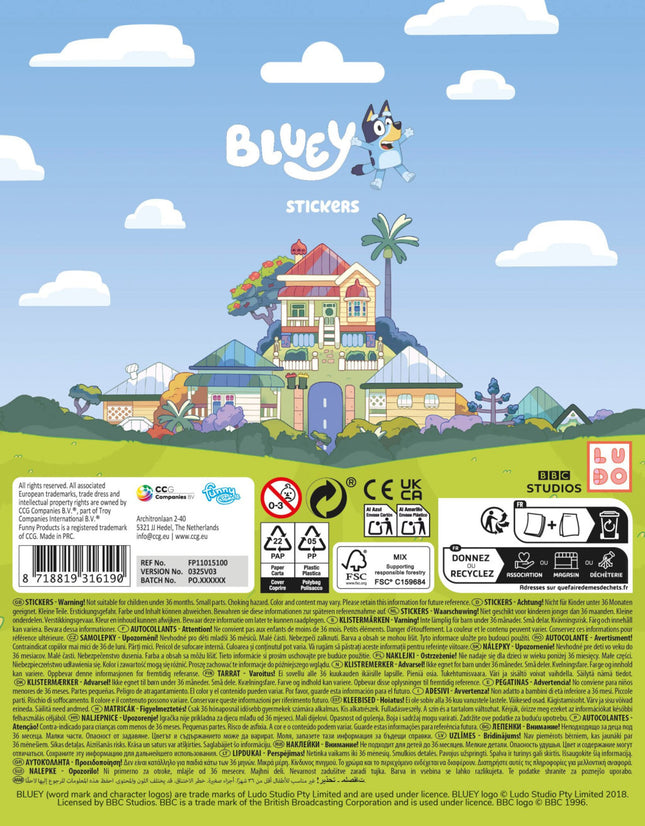 Bluey Play matrica szett