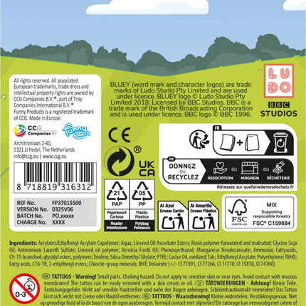 Bluey Chill tetkó 12 db-os