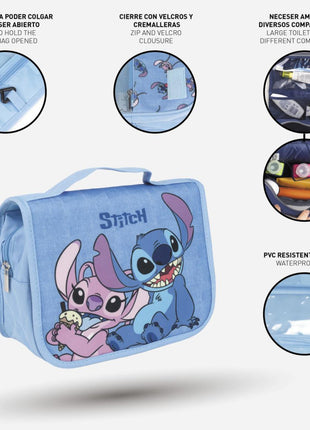Disney Lilo és Stitch, A csillagkutya felakasztható, összehajtható piperetáska 25 cm