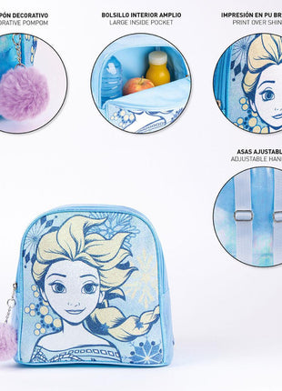 Disney Jégvarázs Sparkly hologrammos hátizsák, táska 21 cm