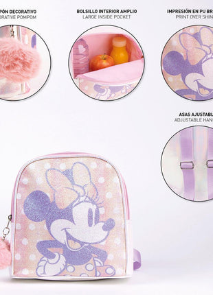 Disney Minnie hologrammos hátizsák, táska 21 cm