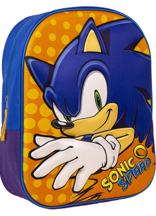 Sonic a sündisznó Speed 3D hátizsák, táska 31 cm