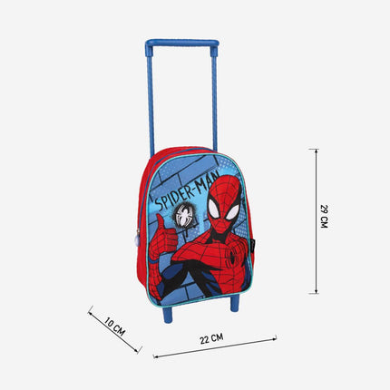Pókember gurulós ovis hátizsák, táska 29 cm