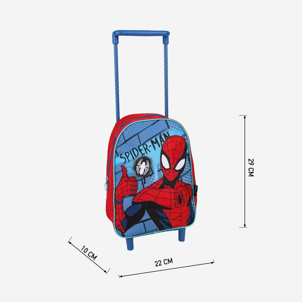 Pókember gurulós ovis hátizsák, táska 29 cm