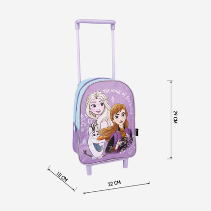 Disney Jégvarázs Magic gurulós ovis hátizsák, táska 29 cm