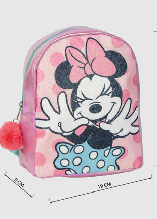 Disney Minnie Sparkle Dots hologrammos hátizsák, táska 23 cm