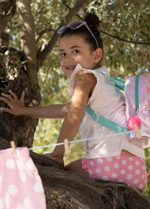 Disney Minnie Sparkle Dots hologrammos hátizsák, táska 23 cm