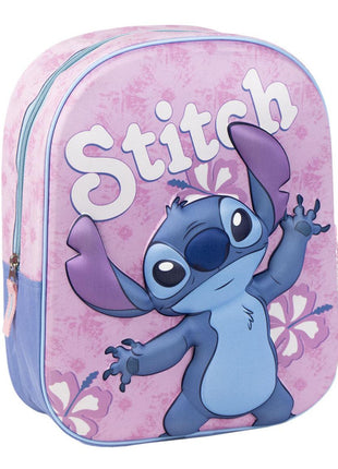 Disney Lilo és Stitch, A csillagkutya Hibiscus 3D hátizsák, táska 31 cm