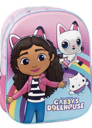 Gabi babaháza Rainbow 3D hátizsák, táska 31 cm