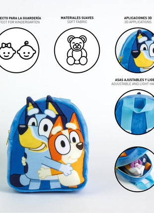 Bluey Hug plüss hátizsák, táska 22 cm