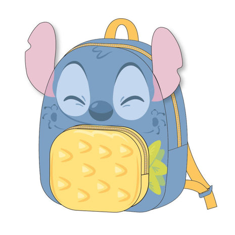 Disney Lilo és Stitch, A csillagkutya Ananas plüss hátizsák, táska 22 cm
