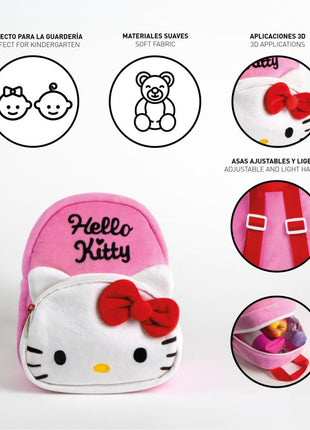 Hello Kitty Charm plüss hátizsák, táska 22 cm