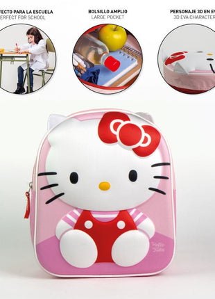 Hello Kitty Cuddle 3D hátizsák, táska 31 cm