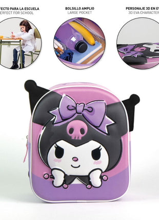 Hello Kitty Kuromi 3D hátizsák, táska 31 cm