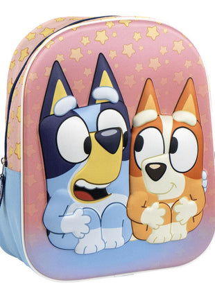 Bluey Stars 3D hátizsák, táska 31 cm