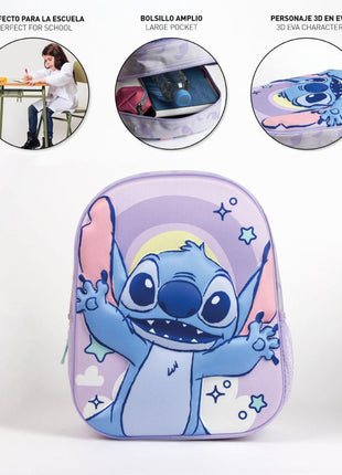Disney Lilo és Stitch, A csillagkutya Cosmic 3D hátizsák, táska 31 cm