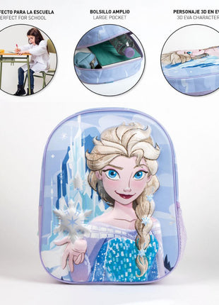 Disney Jégvarázs Snow 3D hátizsák, táska 31 cm