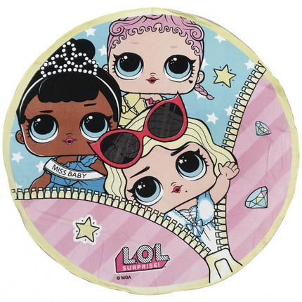 LOL Surprise forma fürdőlepedő, strand törölköző 130 cm (Fast Dry)