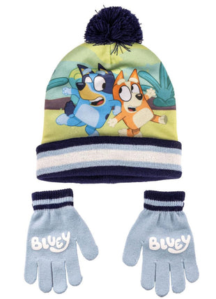 Bluey Bingo gyerek sapka + kesztyű szett
