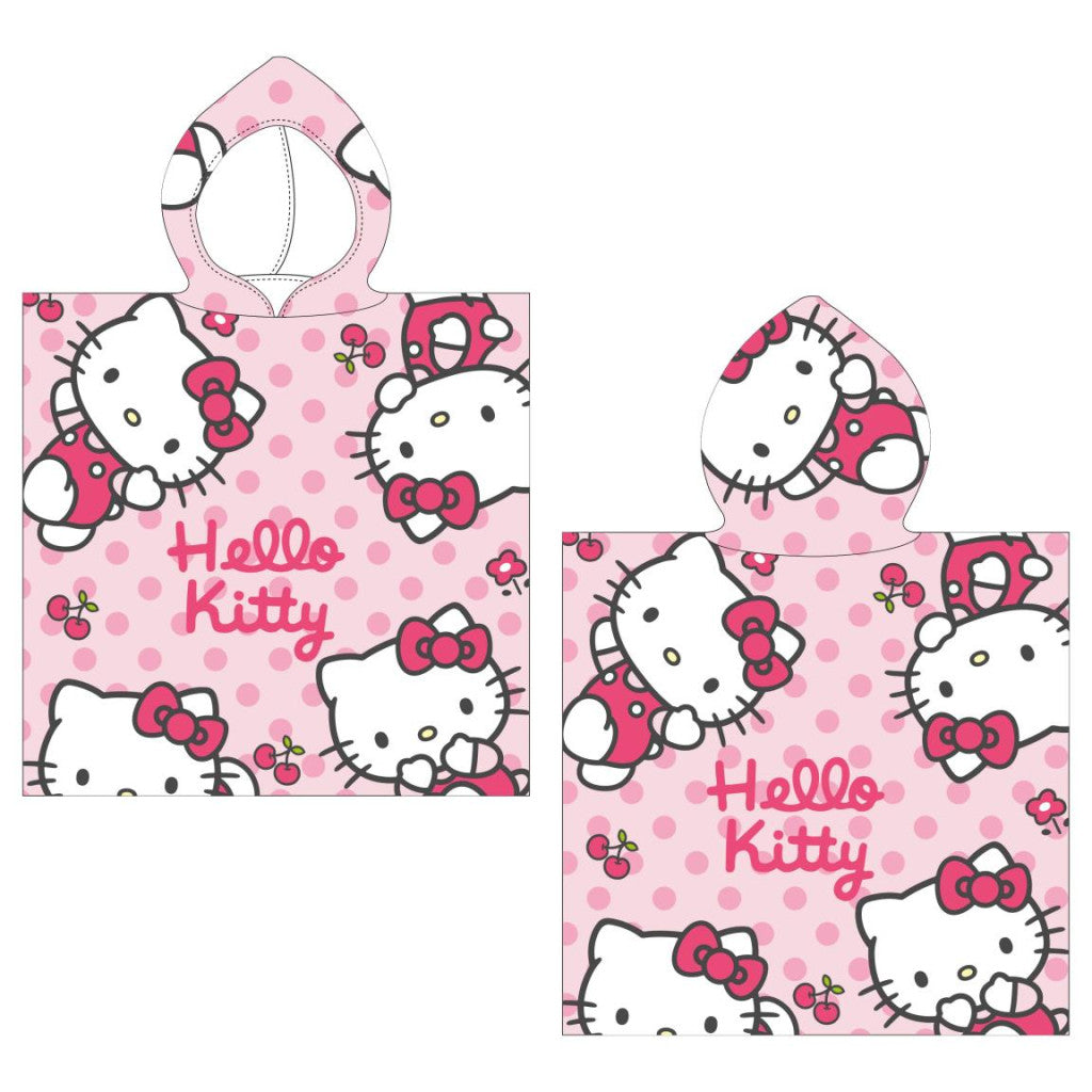 Hello Kitty strand törölköző poncsó 50x115 cm (Fast Dry)