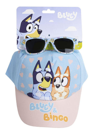 Bluey Bingo napszemüveg és baseball sapka szett