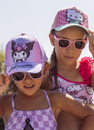 Hello Kitty Kuromi napszemüveg és baseball sapka szett