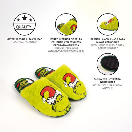 A Grincs Green felnőtt téli papucs 40/41