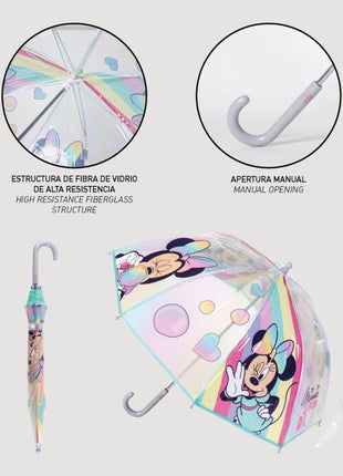 Disney Minnie Fun Days gyerek átlátszó esernyő Ø71 cm