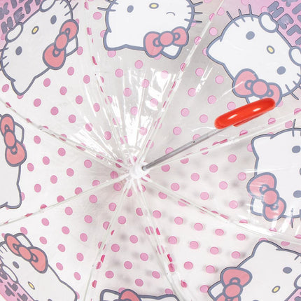 Hello Kitty Dots gyerek átlátszó esernyő Ø71 cm