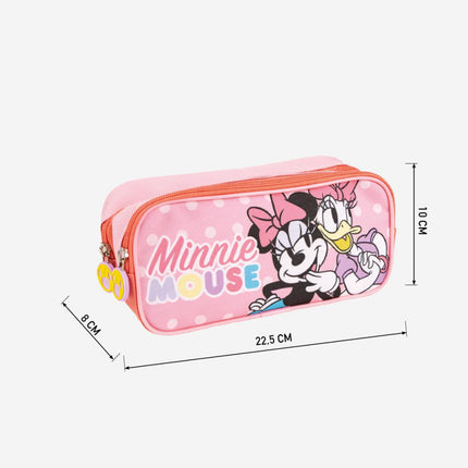 Disney Minnie Daisy 2 rekeszes tolltartó 22,5 cm