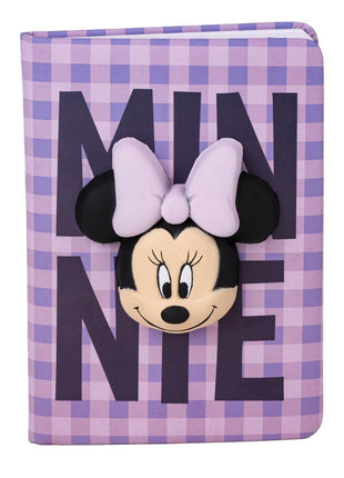 Disney Minnie 3D notesz, vonalas jegyzetfüzet