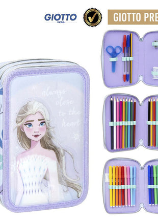 Disney Jégvarázs Elsa tolltartó töltött 3 emeletes