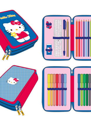 Hello Kitty Blue tolltartó töltött 2 emeletes